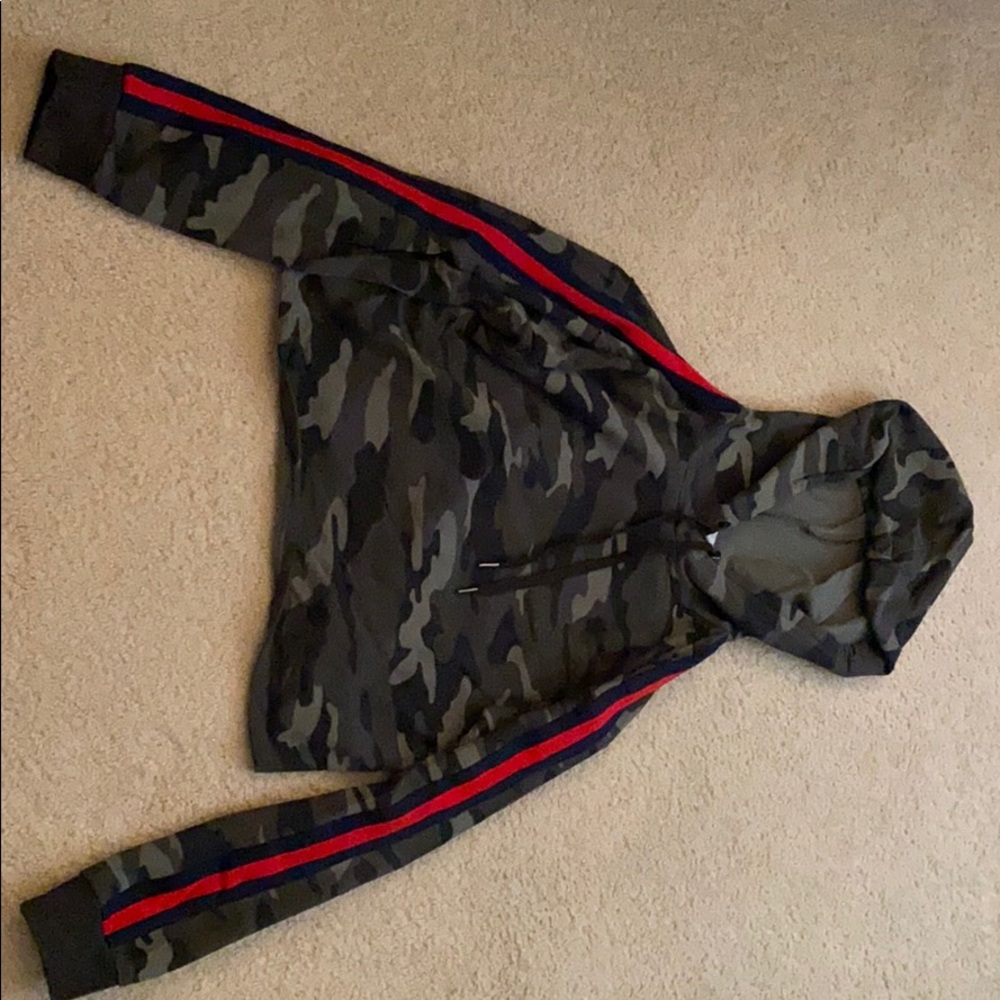 A cropped sweatshirt